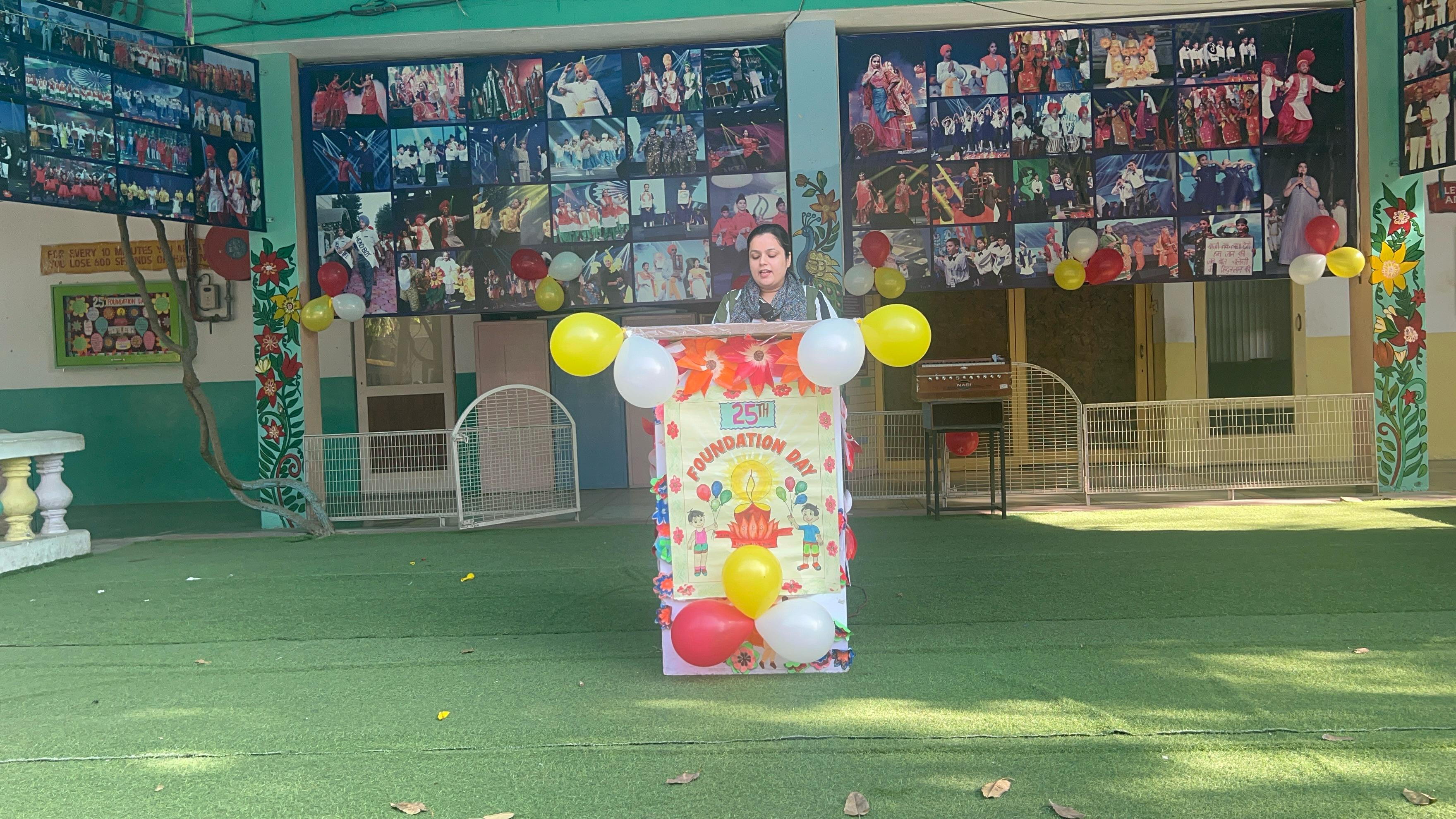 Foundation Day 2025 - Students performing skit